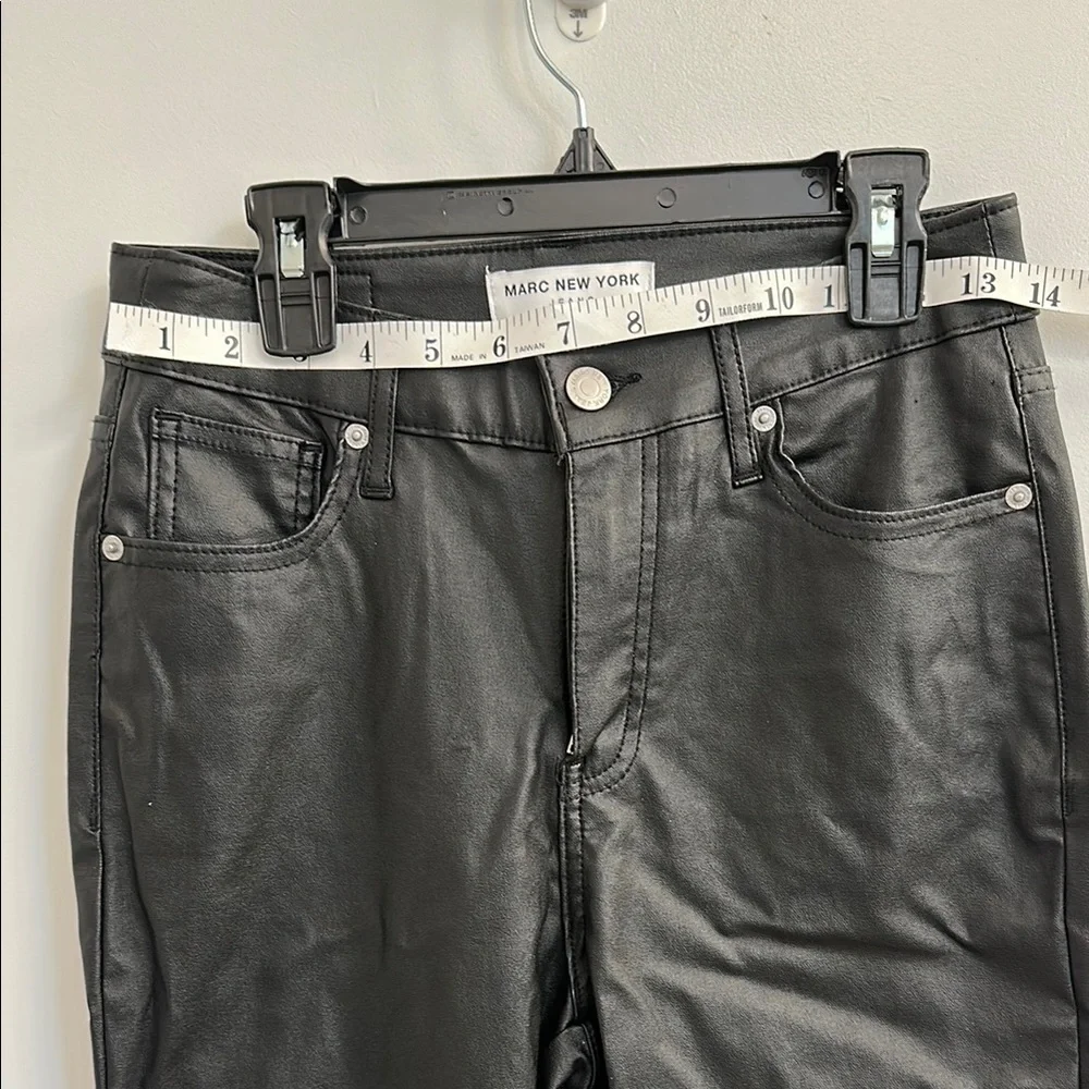 Marc New York Black faux leather High-Waisted Pants